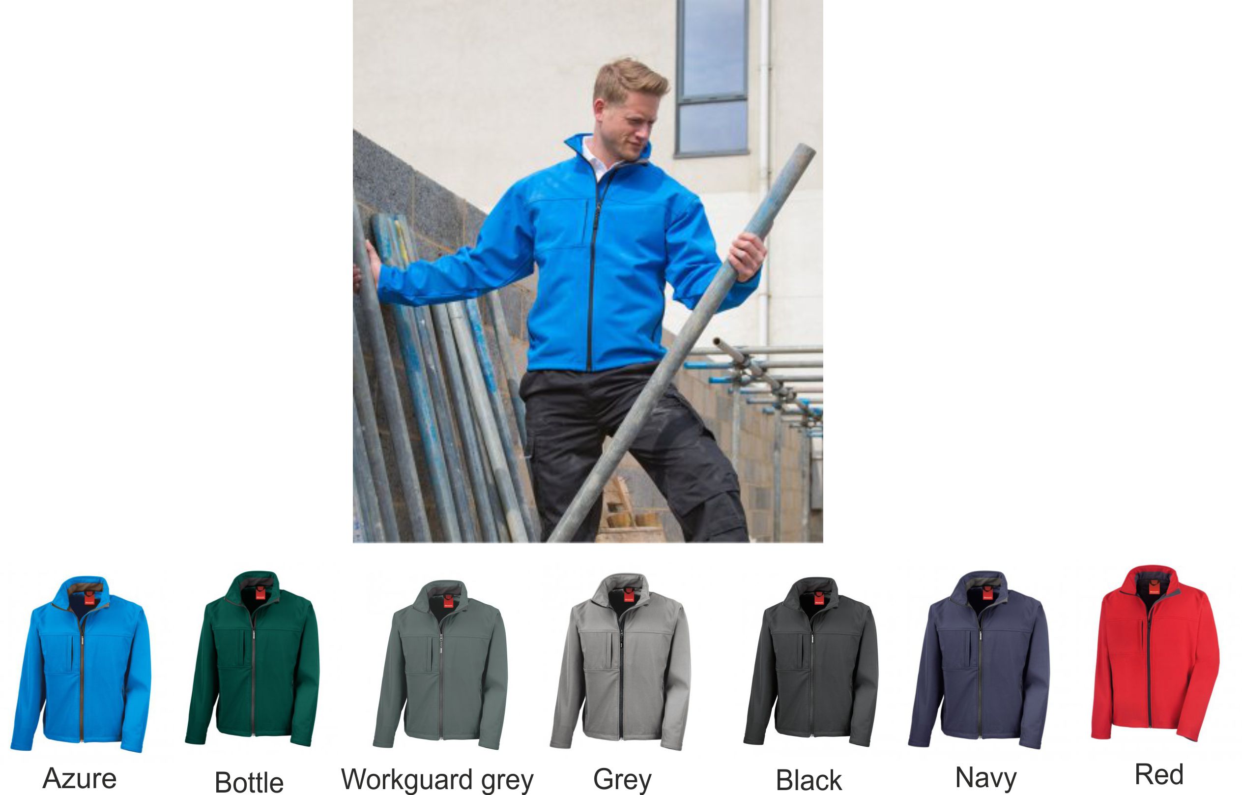 Result RS121m Classic Soft Shell Jacket  Result RS121m Classic Soft Shell Jacket